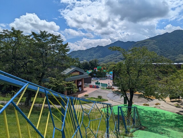 【さがみ湖MORI MORI】アスレチック「ピカソのタマゴ」からの景色