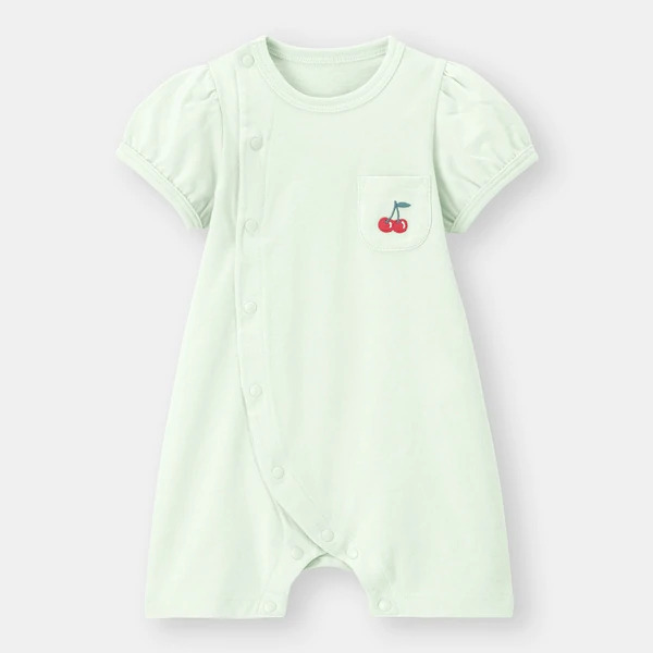 「BABY(NEWBORN)カバーオール(半袖)(チェリー)+E」990円（税抜）