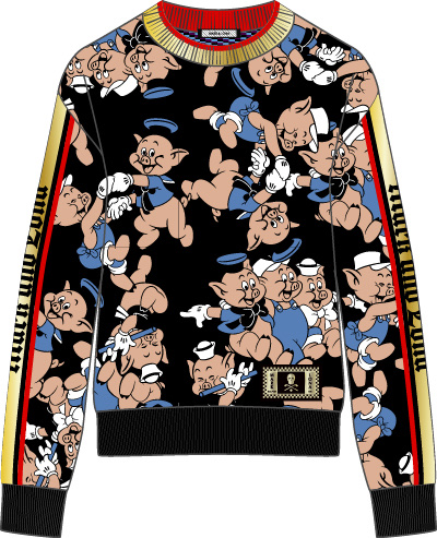 第1弾：The Three Little Pigs Wind Stopper Crew Sweater