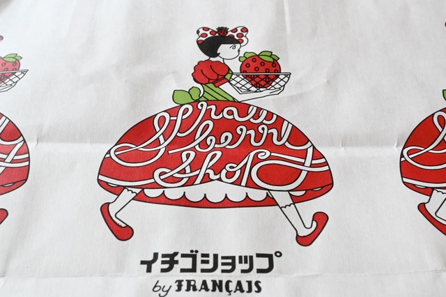 【東京ギフトパレット / イチゴショップbyFRANÇAIS】イチゴを運ぶ女の子をデザインした紙袋