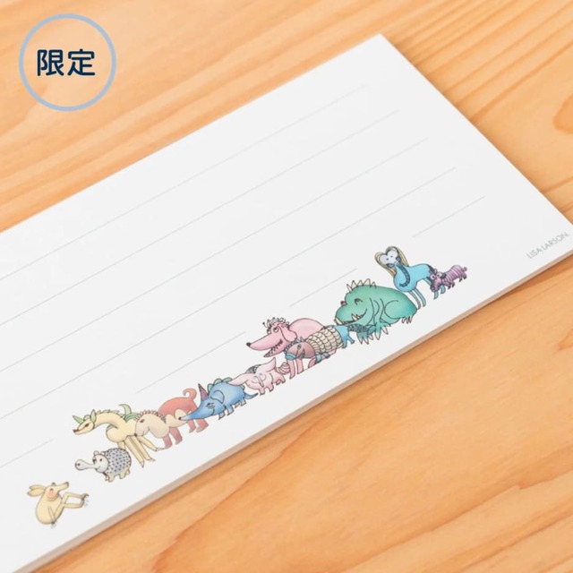 【リサ・ラーソン展】一筆箋（あんしんあにまるず）