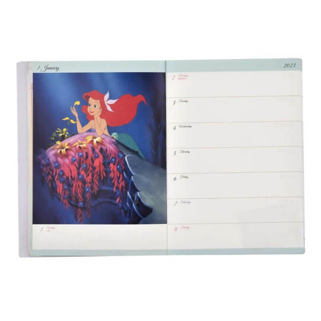 リトル・マーメイド 手帳・スケジュール帳 2023 B6 メタリック CALENDARS & ORGANIZERS 1,980