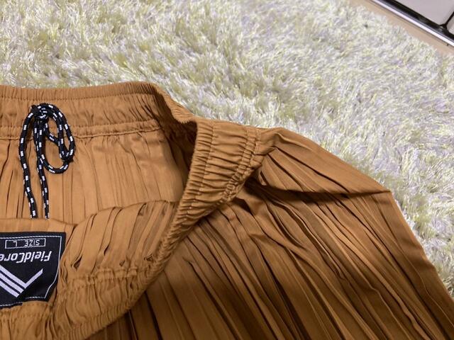 【ワークマン 撥水ランダムプリーツスカート】洗濯機で洗濯してもプリーツが取れないのがありがたい