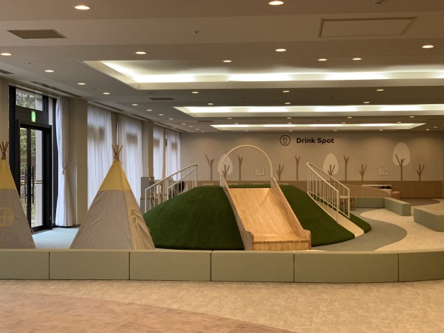 マウンテンエリアは6歳までの小さな子どもが遊べるスペース