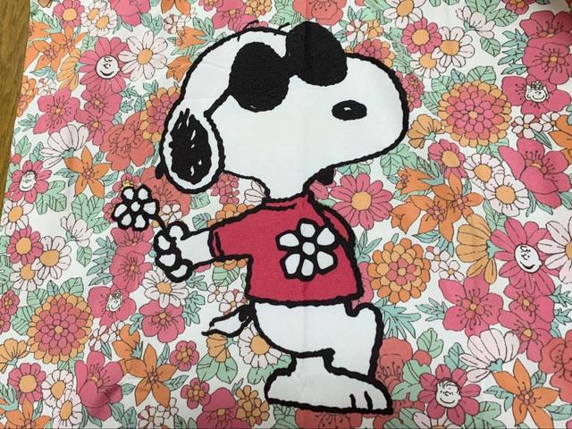 【Afternoon Tea　ポーチ付きショッピングバッグ／PEANUTS】ポップな雰囲気のスヌーピーがキュート♪