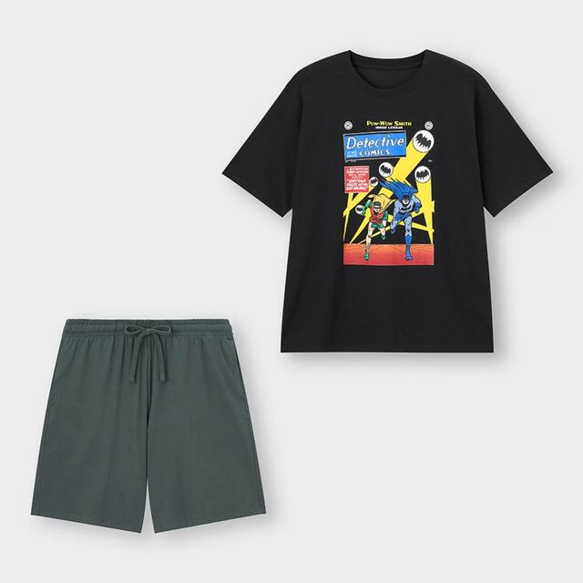ドライラウンジセット ¥2,990|GU「バットマン」85周年コラボレーション