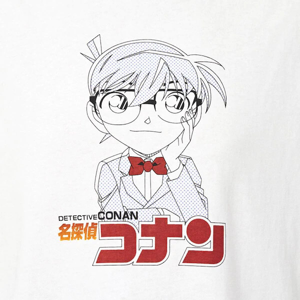 【GU】オーバーサイズグラフィックT(5分袖) Detective Conan 4+EC(名探偵コナン)(江戸川コナン)/¥1,690