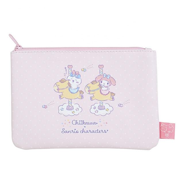 ちいかわ×サンリオキャラクターズ ミニフラットポーチ（全4種）　　各990円