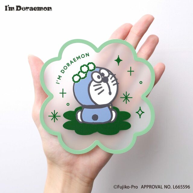 【I'm Doraemonシリーズ新商品】クリアラバーコースター(ブラインド) 全6種 ¥770／ラバー素材のため、繰り返し使えます