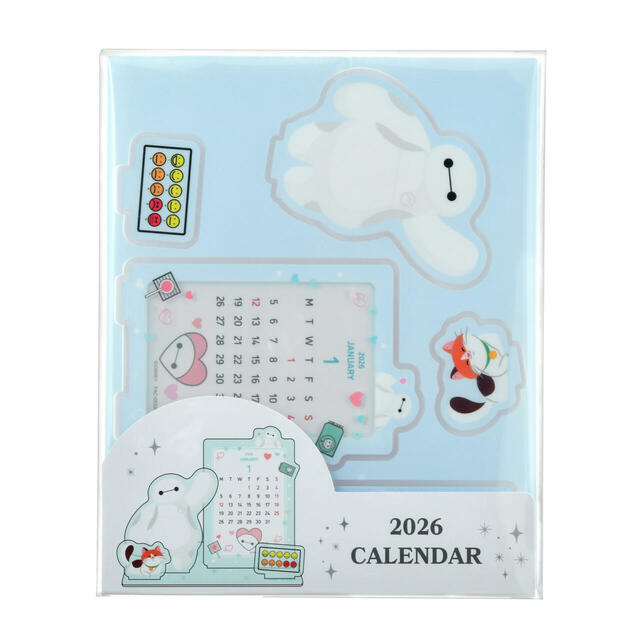 ベイマックス&モチ 卓上カレンダー アクリル CALENDAR&ORGANIZER 2026 1,800円