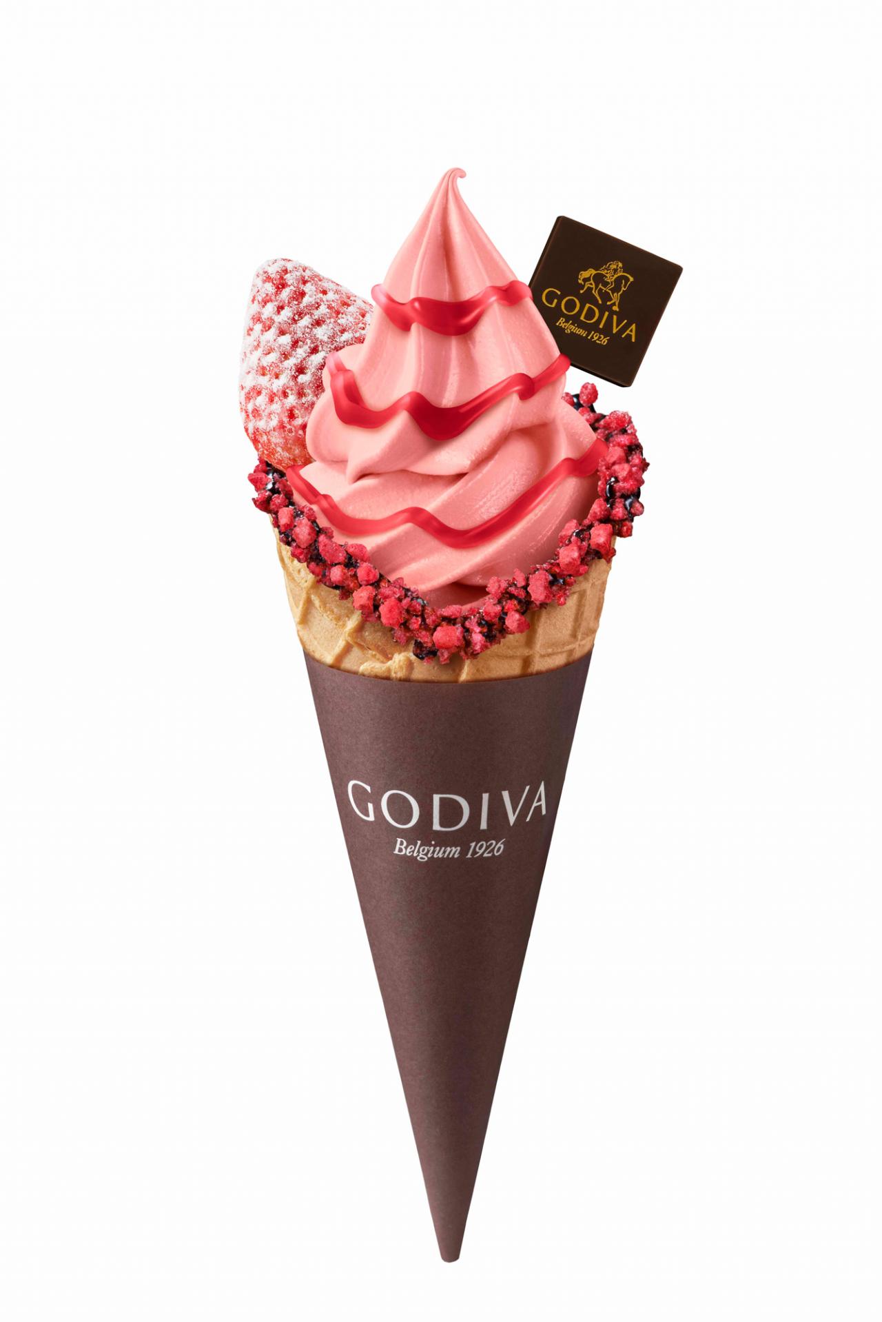 5200円分 GODIVA ゴディバ ソフトクリーム チケット ギフト券 無料引換券 クーポン 期限 8月下旬 ゴディバ\u201cフレッシュイチゴ×濃厚チョコレート\u201dのソフトクリーム、一部
