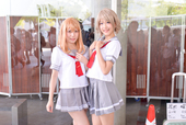 会場で人気「ラブライブ！サンシャイン!!」花丸＆曜のコスプレ