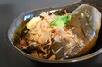 【なすの冷凍保存方法】冷凍したなすを使って作った煮びたし。食感や色が変わることなく、おいしくいただきました。