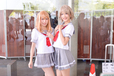 会場で人気「ラブライブ!サンシャイン!!」花丸&曜のコスプレ