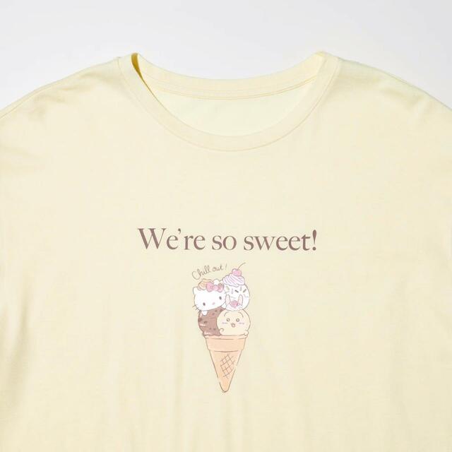 ちいかわ × サンリオキャラクターズ：スイーツコレクション ラウンジセット（半袖）¥2,990