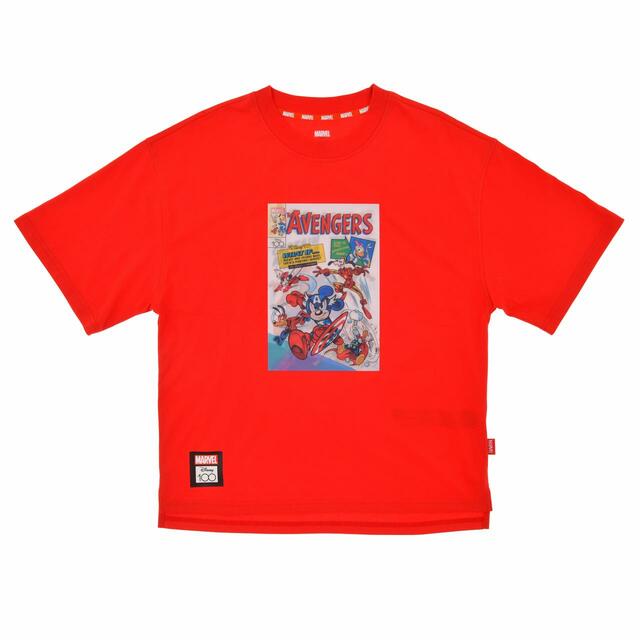 マーベル アベンジャーズ、ミッキー＆フレンズ 半袖Tシャツ The Avengers Disney100 special MARVEL comic cover series 4,400円