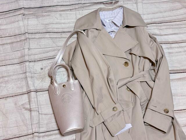 トレンチ＆シャツコーデに合わせてみました。春爛漫！