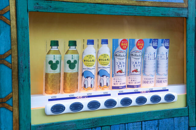 ペットボトル飲料販売機（アブーズ・バザール横）