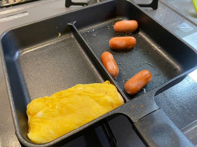 【ニトリ セパレートパン】卵焼きが不恰好でも大丈夫！