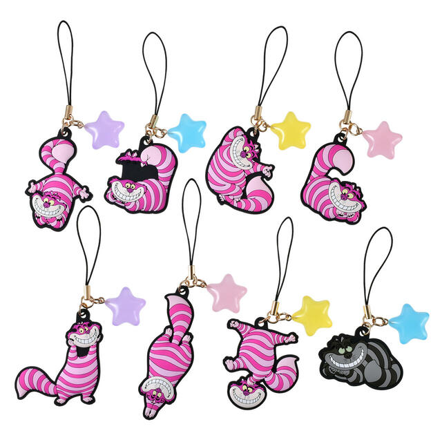 チェシャ猫 シークレットストラップ 蓄光 ラバー CHESHIRE CAT 900円