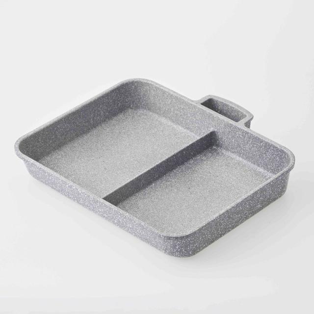 取っ手が外せるストーンマーブル仕切りフライパン