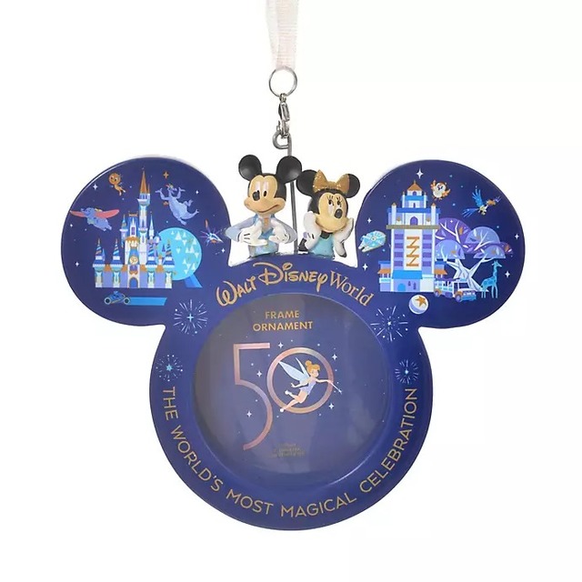 ミッキー＆ミニー オーナメント フォトフレーム WALT DISNEY World 50TH CELEBRATION 2,640円