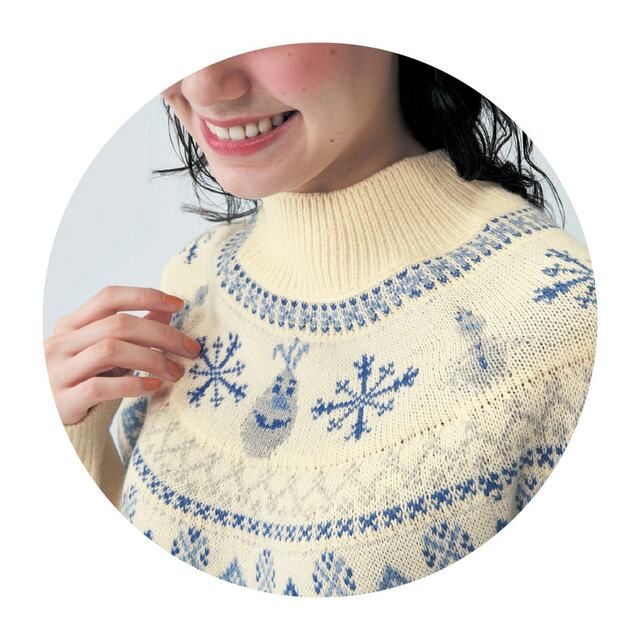 ノルディック風ニットプルオーバー「オラフ」