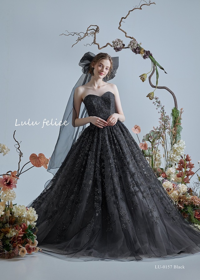 「Lulu felice（ルル・フェリーチェ）」新作ウェディングドレス　LU-0157_Black