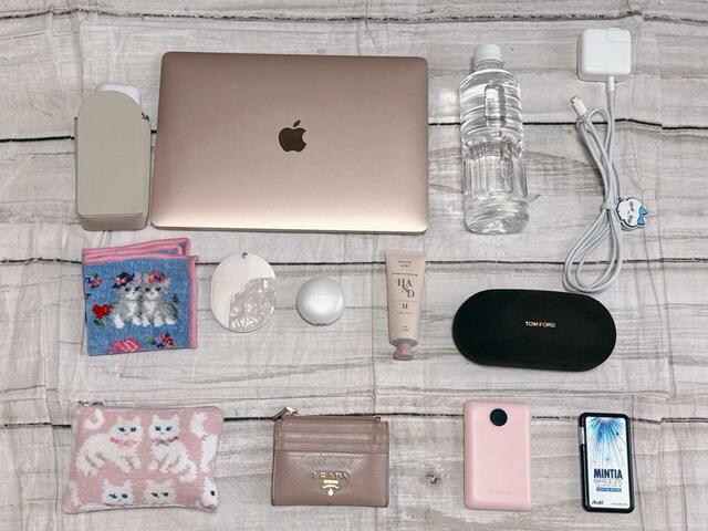 【しまむら】レディース キルトナイロンリュック（yumi×ラクっと！お手軽はっ水バッグ）これだけの荷物を入れてもまだまだ余裕がありました