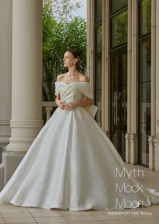 クラウディア「Myth Mock Moon（ミスモックムーン）」新作ウェディングドレス　MMM0197_Off White