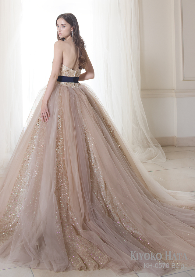 【KIYOKO HATA キヨコハタ】新作ウェディングドレス：KH-0570_Beige