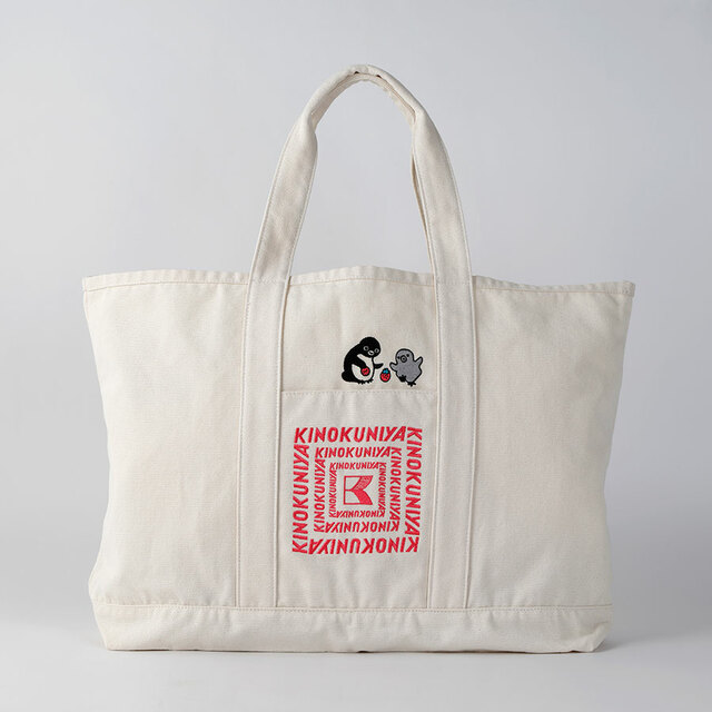 【紀ノ国屋×Suicaのペンギン ビッグトート／いちご】サイズ（約）タテ37×ヨコ56×マチ12cm（ハンドル長さ49cm）