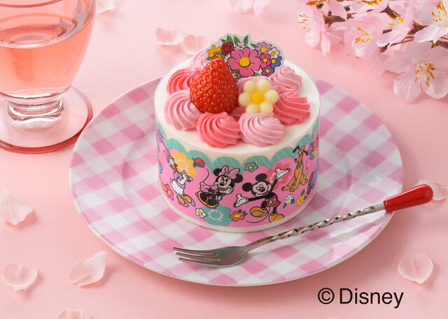 ＜ディズニー＞ハピネスケーキ　価格：700円（税込756円）【銀座コージーコーナー×ディズニー】
