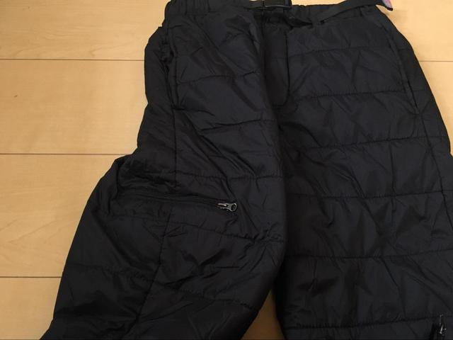 【ワークマン 高撥水キルトウォームパンツ】サイドポケットもあり