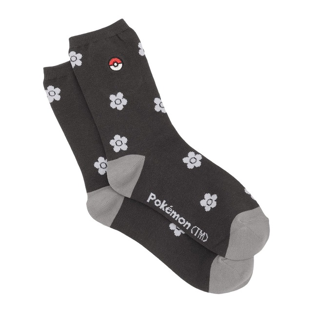 【マリークヮント×ポケモン「・モンスターボール ソックス」￥2,420】合わせやすいブラック