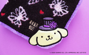 【ANNA SUI×ポムポムプリン】「タオルハンカチ」(3柄、各1,430円)/コラボデザインのポムポムプリン