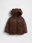 【Gap 2025ブラックフライデーイベント】トドラーボーイズ リサイクル ボア くまさん パファージャケット (税込13,900円)※80~110cm展開