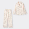 サテンパジャマ(長袖&ロングパンツ)Peanuts ¥2,990