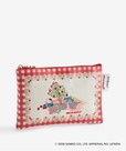 【Cath Kidston × Hello Kitty】ジップドパース Red 3,850円／スモールブックバッグとリンクしたアートなので、お揃いで持てば可愛さ倍増
