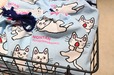 【「誕生50周年記念 ノンタン ずっとともだち!!!」展】ノンタン 巾着入りマシュマロ(1,650円)/かわいいノンタンをプリントしたチョコマシュマロ7個入り