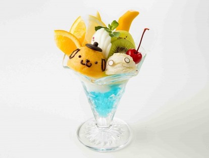 ポムポムプリンカフェ　マスコット　アイス ポムポムプリンカフェ マスコット アイス プリンの可愛さ200％アップ