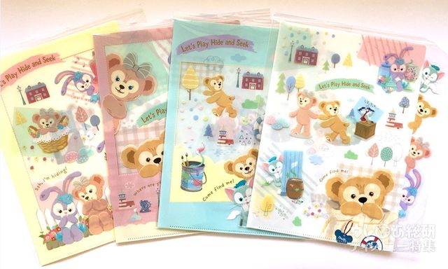 「ダッフィーたちのかくれんぼ」クリアホルダー