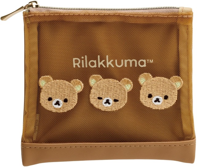 【リラックマ / みんなでまんぷくまくまく】メッシュミニポーチ　1,320 円