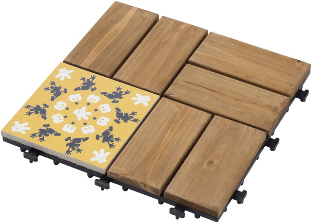 タカショー 敷くだけデッキmeetsミッキーおいかけっこ