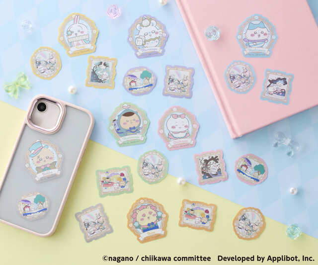 【「ちいぽけ」公式グッズ第3弾】ちいかわぽけっと アリスなスマホに貼れるサイズのステッカー(全7種)各 330円 ※お1人様各1点まで