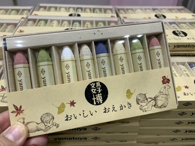 『文具女子博』おいしいおえかきは和三盆で作った食べられるクレヨン