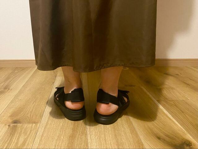【adidas テレックス Sumra サンダル】クッション性のあるフットベッドのおかげで足が痛くなりません◎