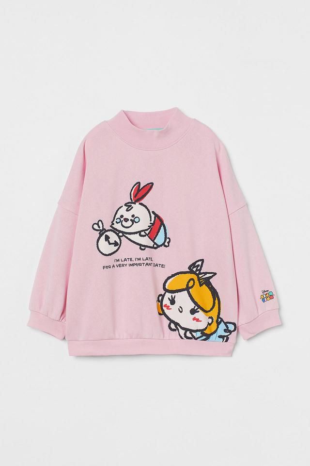 プリント オーバーサイズスウェットトップス¥1,999