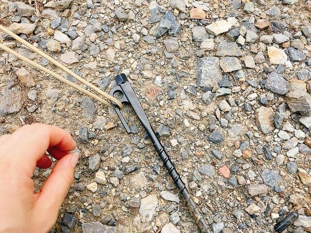 【ワークマン 電動ドライバー対応スクリューペグ 25cm】気軽に持っていけますね