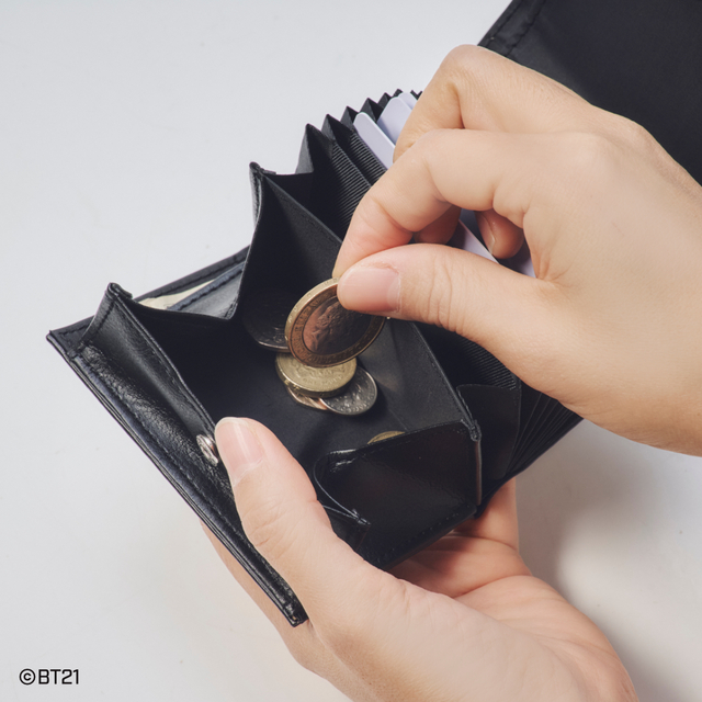【BT21ミニ財布】ガバッと開くコインケース